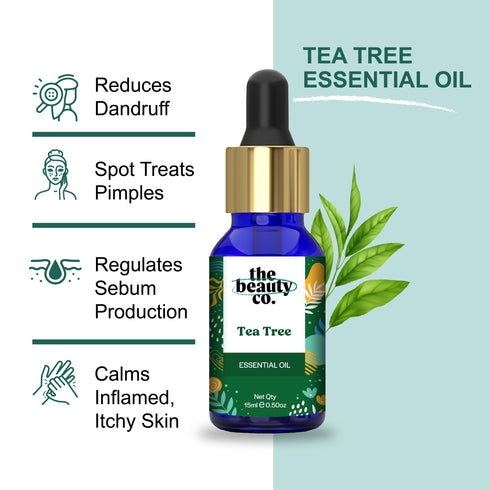 the beauty co Therapeutic Essential Oils Combo | Set of 3 and Charcoal Scrub